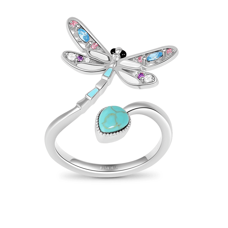 Check this out from gnoce! Turquoise Dragonfly Adjustable Ring