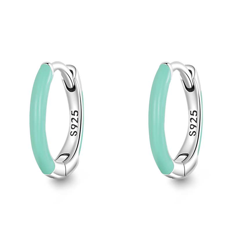 Check this out from gnoce! Turquoise Hoop Earrings