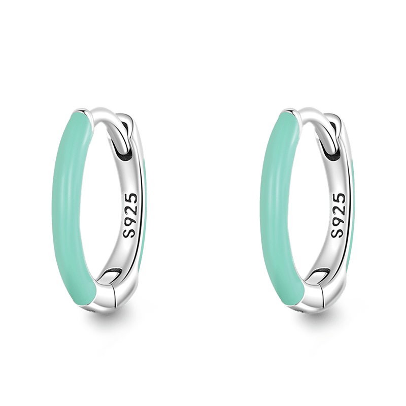 Check this out from gnoce! Turquoise Hoop Earrings