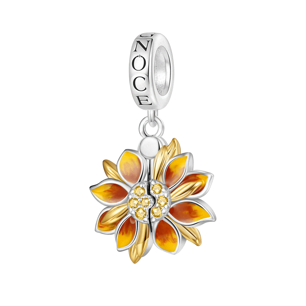 Double-Layer Sunflower Pendant