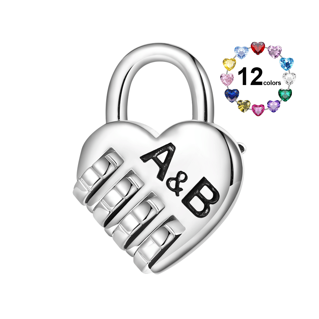 Lock with a Love Code Charm