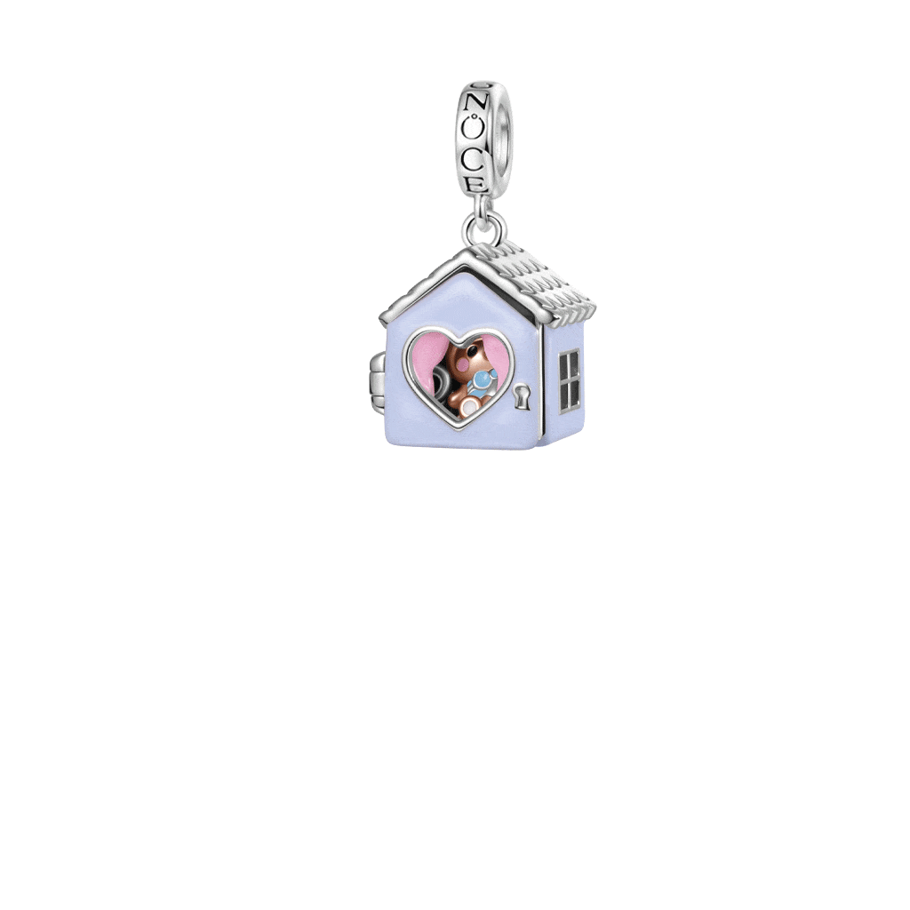 Teddie in a House Pendant