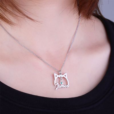 Cat Name Necklace