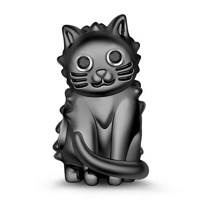 Black Cat Dangle Charm S925 Sterling Silver Pendant Fit Bracelet Or Necklace Gnoce Uk - Black Cat Pendant Uk Black Cat Dangle Charm S925 Sterling Silver Pendant Fit Bracelet Or Necklace Gnoce Uk - Black Cat Pendant Uk