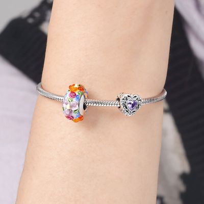 Colorful Flowers Charm