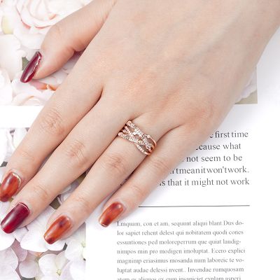 Bamboo Intertwined Ring