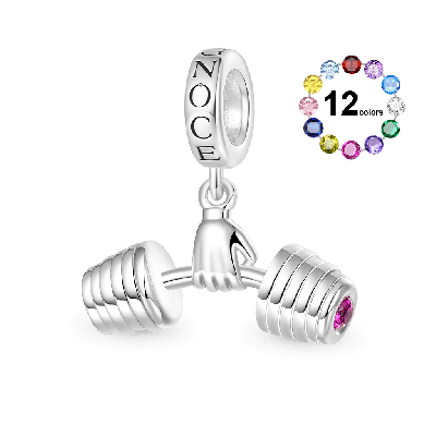 Fitness Enthusiast Dumbbell Pendant