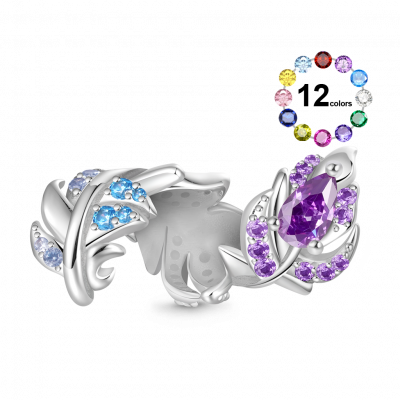 Gradient Feather Charm