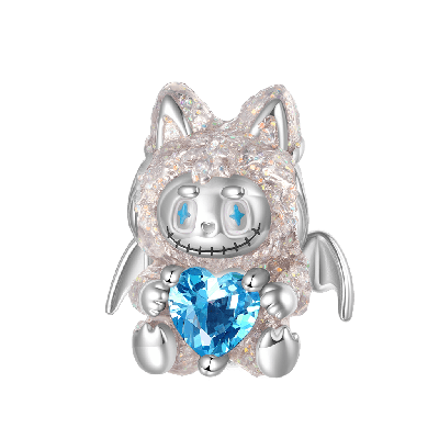 Little Monster Series White Angel Doll Charm