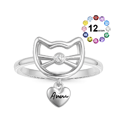 Personalized Cat Ring