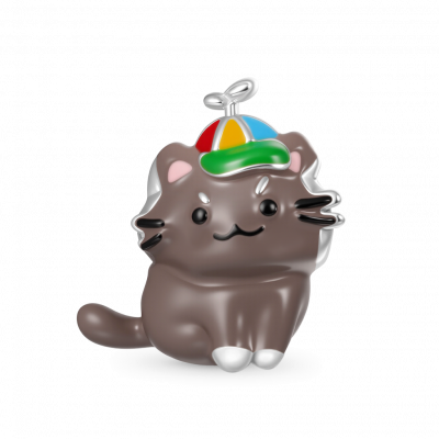 Propellor Hat Tuxie Charm