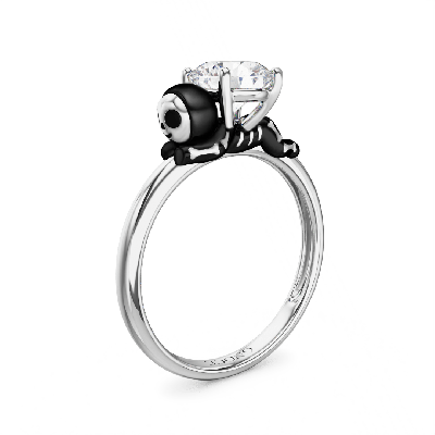 Skeleton Gingerbread Man Ring