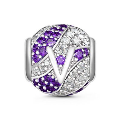 Letter V Charm