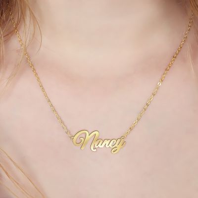 Golden Personalized Name Necklace