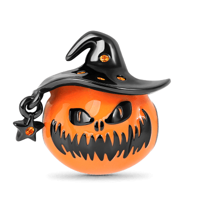 Wizard Hat Pumpkin Charm