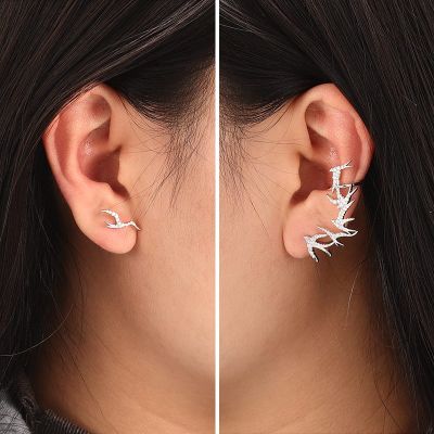 Swallows Asymmetric Earrings
