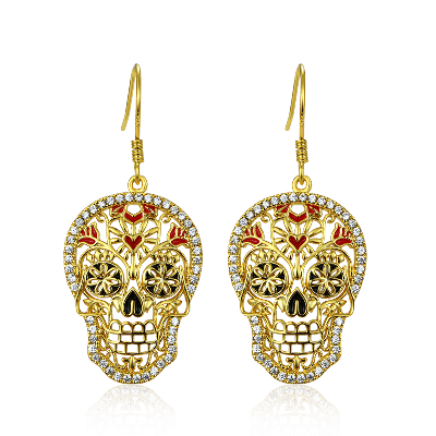 Skull Dangle Earrings