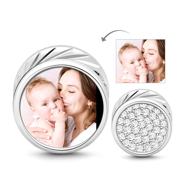 GNOCE Family Charms Show Your Love Mom Dad and Daughter Son Bead Charms 925 Sterling Silver Pendant Fits Bracelet Necklace Jewelry Gifts for Mother and Father 