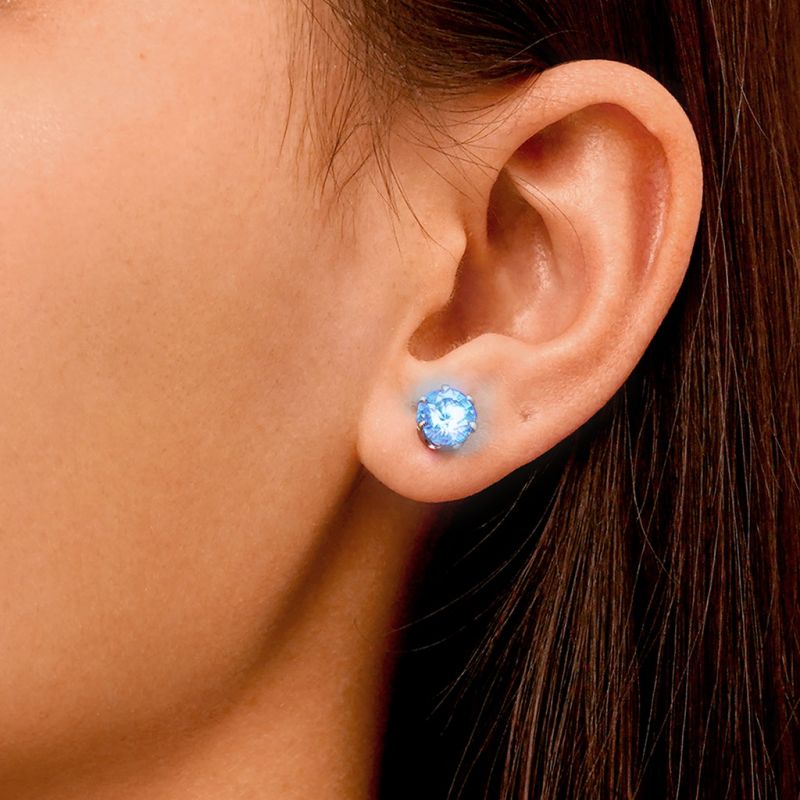 Gnoce Blue Party Light up LED Stud Earring