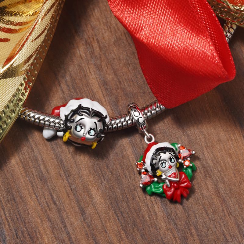 Santa Hat Betty Boop Charm gnoce
