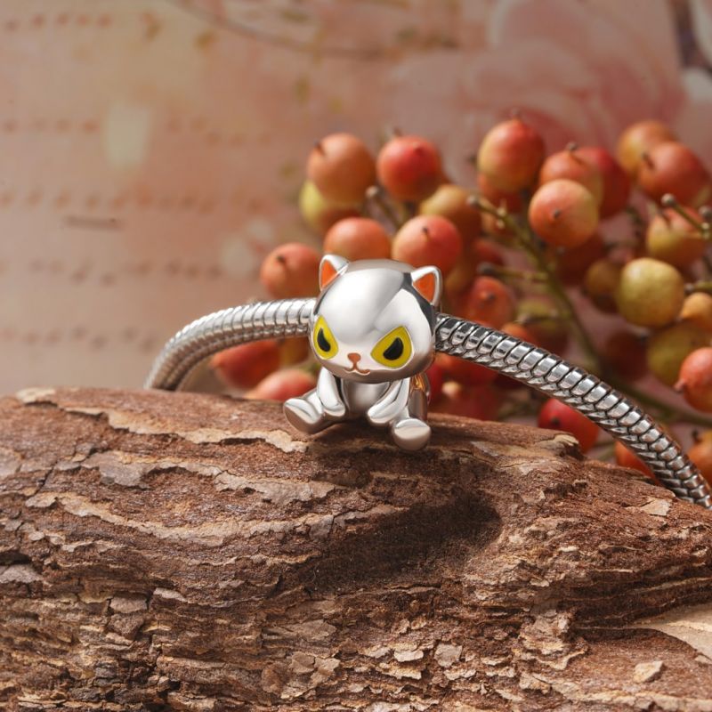 Cat charm pandora bracelet on sale